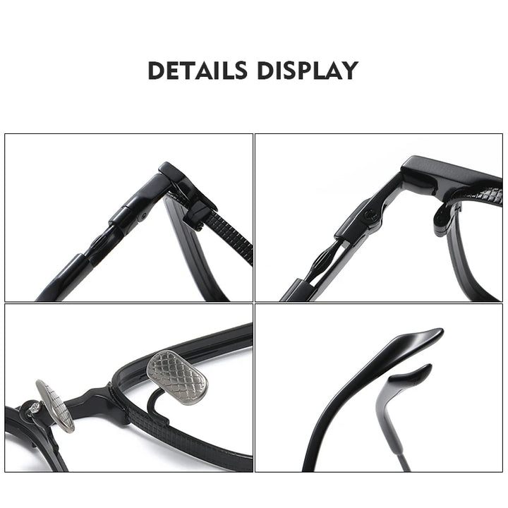 Muzz 07527 men's pure titanium prescription eyeglasses — view 12