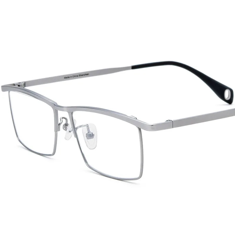 Nobler Unisex Full Rim Brow Line Square Titanium Eyeglasses 85911