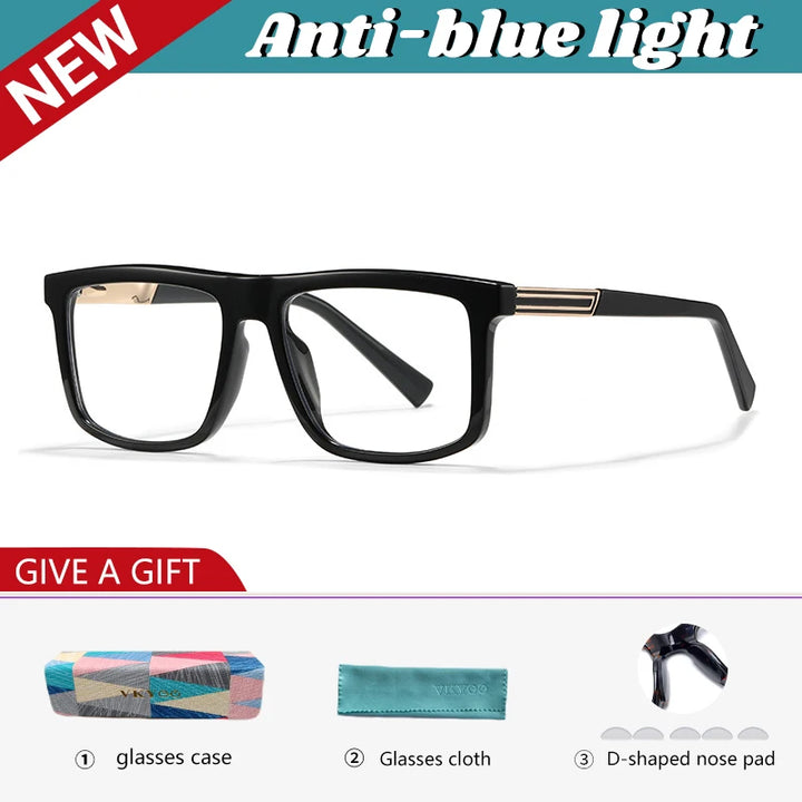 Vicky Unisex Full Rim Square Tr 90 Alloy Reading Glasses 660028