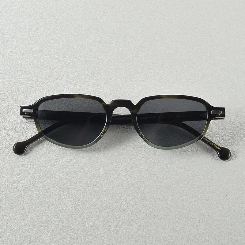 Black Mask Women's Full Rim Oval Cat Eye Acetate Sunglasses 699630