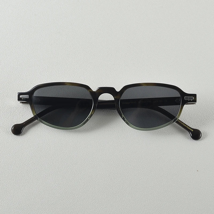 Black Mask Women's Full Rim Oval Cat Eye Acetate Sunglasses 699630