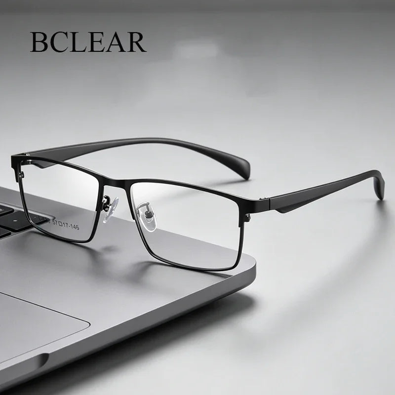 Bclear Men Full Rim Square Alloy Eyeglasses MY-L636