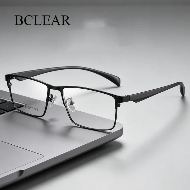 Bclear Men Full Rim Square Alloy Eyeglasses MY-L636