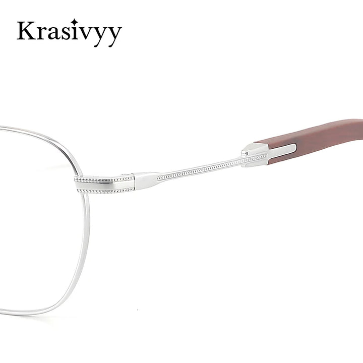 Krasivyy Unisex Full Rim Titanium Prescription Eyeglasses KR16088 - view 3