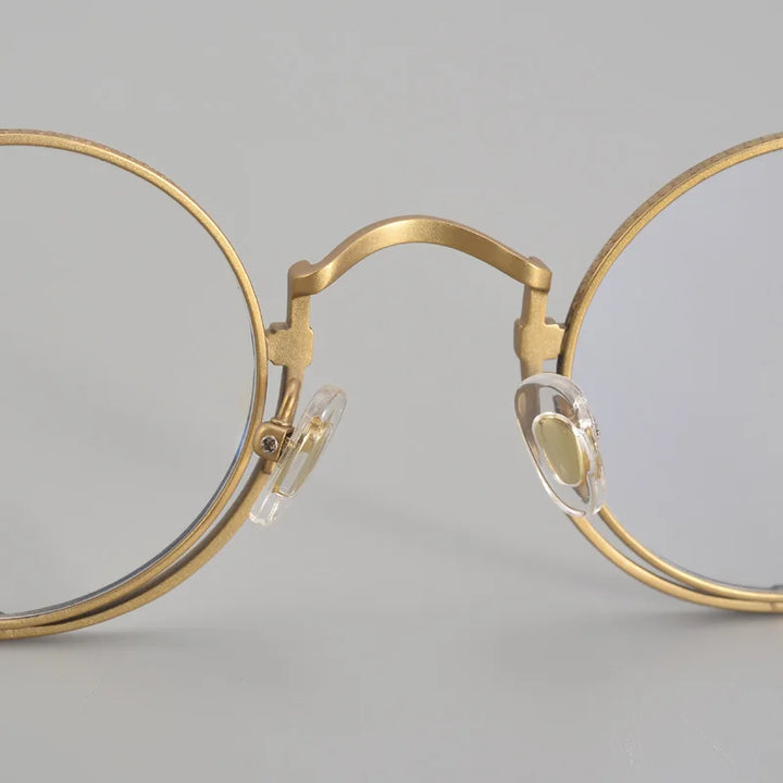 Muzz 5919 unisex round IP titanium prescription eyeglasses — view 4