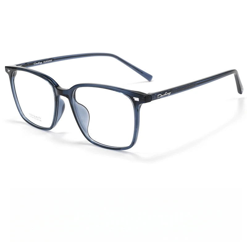 Yimaruili Unisex Full Rim Square Ultem Tr 90 Alloy Eyeglasses 631038