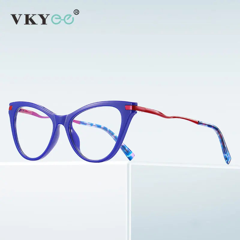 Vicky Women's Full Rim Tr 90 Titanium Cat Eye Reading Glasses 2109 Reading Glasses Vicky   