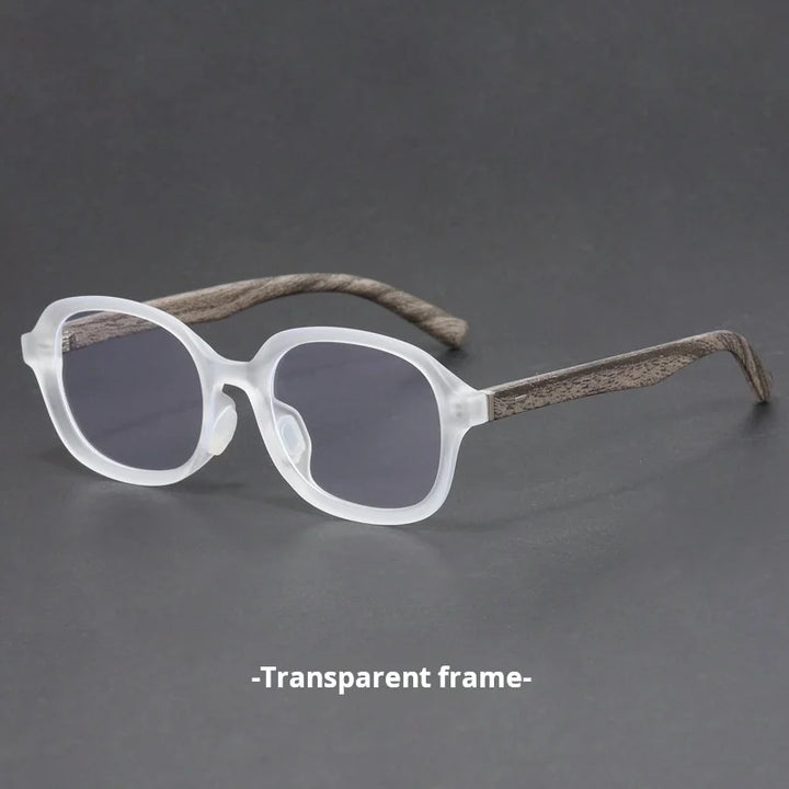 Xbora Unisex Full Rim Big Oval Tr 90 Alloy Eyeglasses 508501