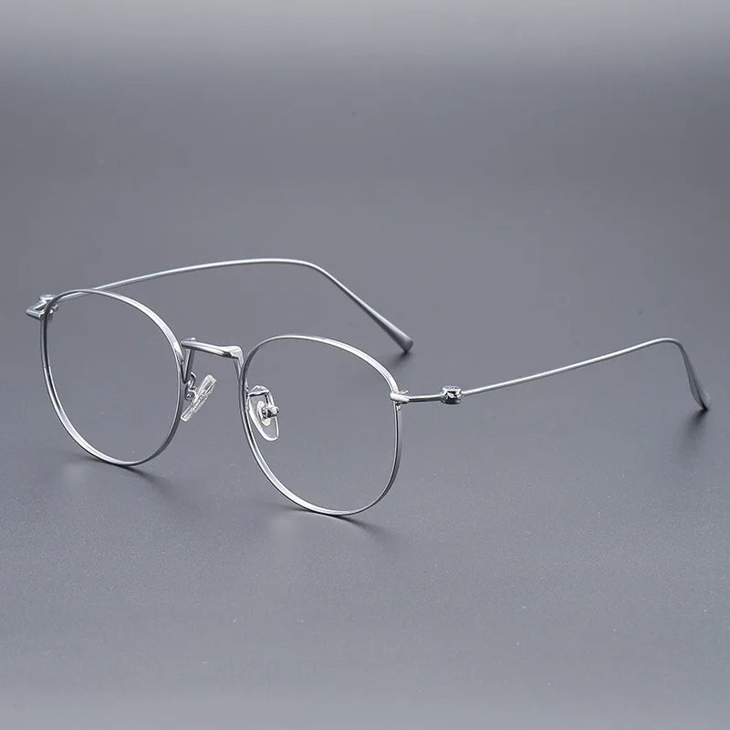 Momoja Women's Full Rim Round Titanium Eyeglasses 45110