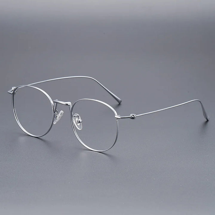 Momoja Women's Full Rim Round Titanium Eyeglasses 45110