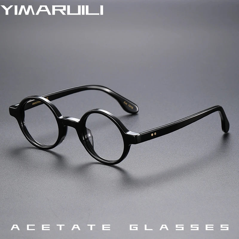 Yimaruili Women's Full Rim Round Acetate Eyeglasses 56002