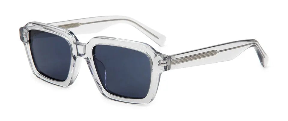 Esnbie 251811 Unisex Full Rim Polygon Square Acetate Sunglasses FuzWeb