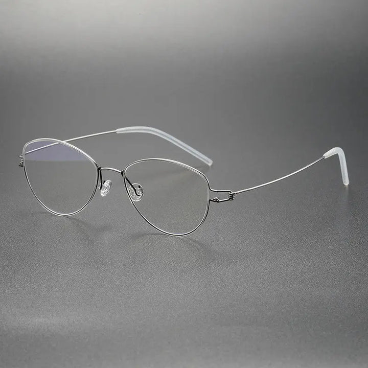 Bobbie Women Full Rim Cat Eye Titanium Eyeglasses Fuz 15