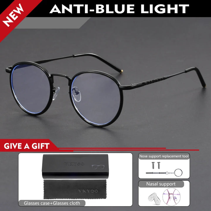VIcky Unisex Full Rim Oval Round Tr 90 Titanium Reading Glasses 10437