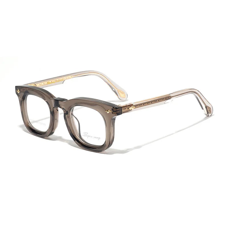 Nobler Unisex Full Rim Square Thick Acetate Eyeglasses 51093