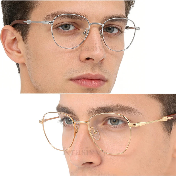 Krasivyy Unisex Full Rim Titanium Prescription Eyeglasses KR16088 - view 4