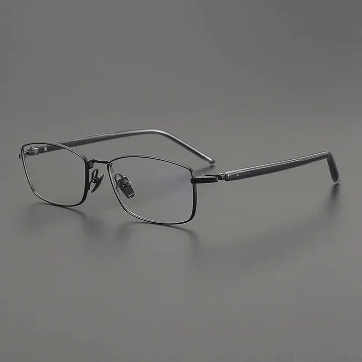 Gatenac Unisex Full Rim Big Polygon Square Titanium Eyeglasses 762648 FuzWeb