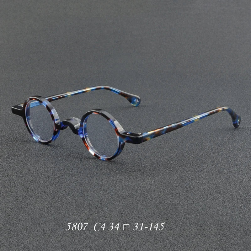 Nobler Unisex Full Rim Round Acetate Eyeglasses 5807 Full Rim Nobler C4  