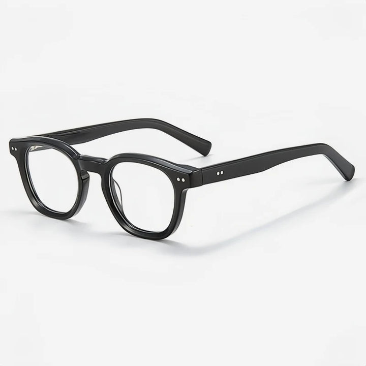 Yimaruili Unisex Full Rim Oval Acetate Eyeglasses M3027 — view 5 | Yimaruili at FuzWeb