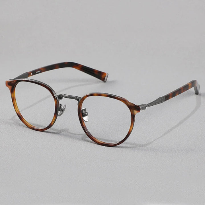Black Mask Unisex Full Rim Round Acetate Eyeglasses BM-BKT10