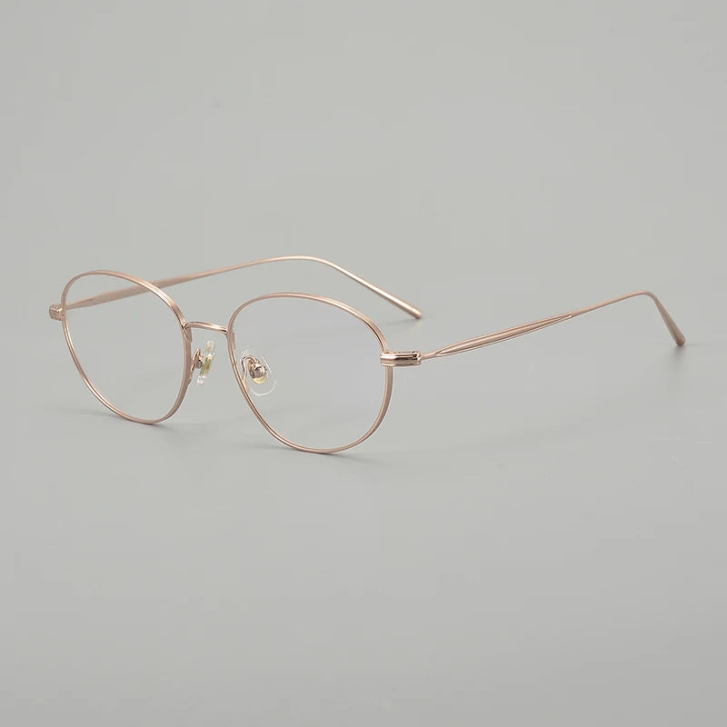 Aror Unisex Full Rim Oval Round Titanium Eyeglasses 53139