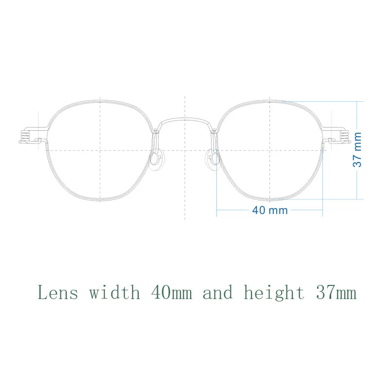 Yujo Unisex Full Rim Polygonal Stainless Steel Eyeglasses Y3835 Full Rim Yujo 40.37 CHINA 