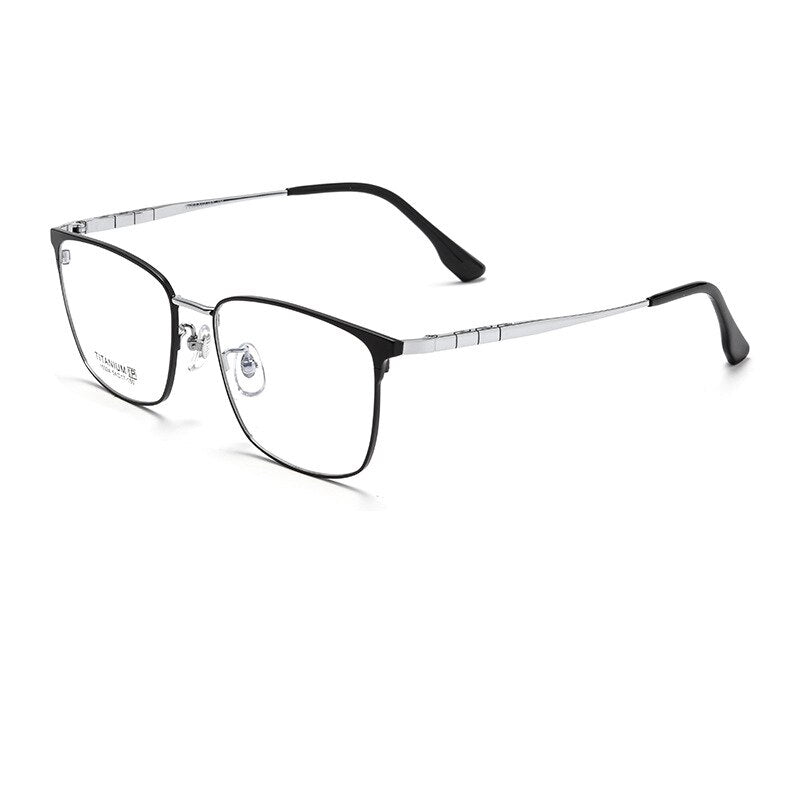 KatKani Unisex Full Rim Square Titanium Eyeglasses 15324p Full Rim KatKani Eyeglasses   