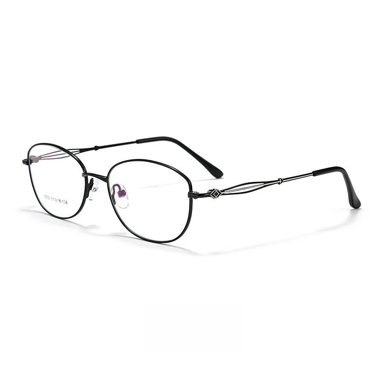 Yimaruili Women's Full Rim Oval Cat Eye Alloy Eyeglasses 85301