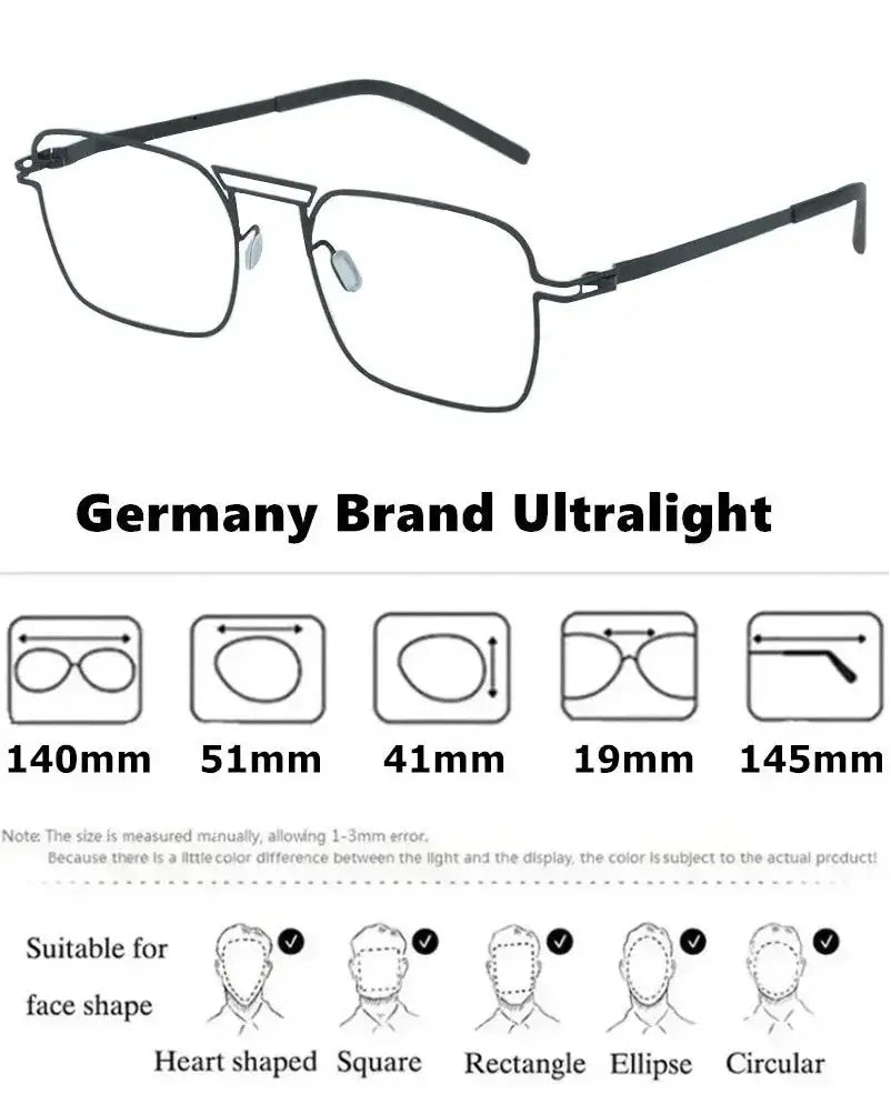 Bobbie Full Rim 514119 Double Bridge Unisex 140mm Stainless Steel Frame — view 2 | Bobbie at FuzWeb