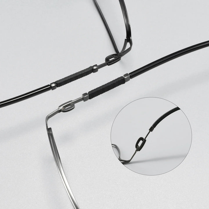 Bclear Men Full Rim Square Alloy Eyeglasses BSF-T1213X