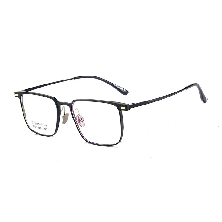 Momoja Men's Full Rim Square Al Mg Titanium Eyeglasses 787022