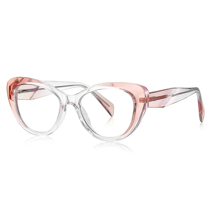 Vicky Women's Full Rim Oval Cat Eye TR90 and Stainless Steel Reading Glasses 2165 — view 2 | Vicky at FuzWeb