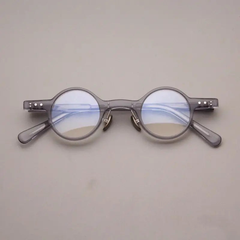 Cubojue Unisex Full Rim Round Tr 90 Titanium Reading Glasses 34140