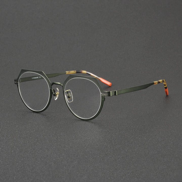 Muzz 81102 unisex screwless IP titanium prescription eyeglasses — view 5