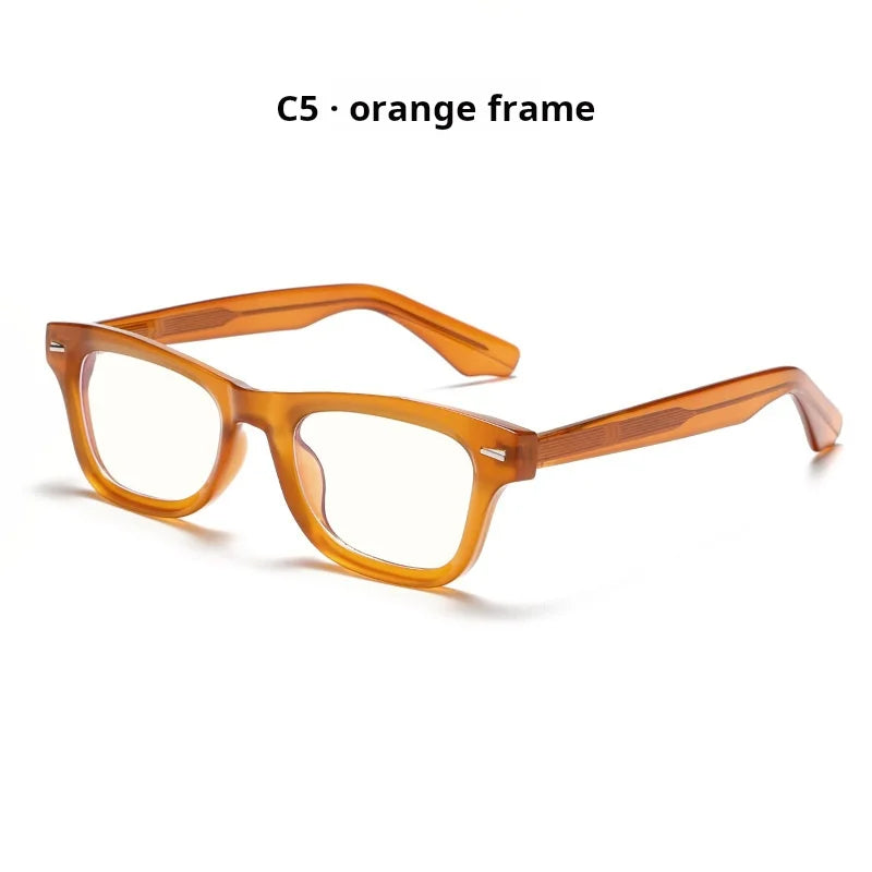 Xbora Unisex Full Rim Brow Line Square Tr 90 Alloy Eyeglasses 542529