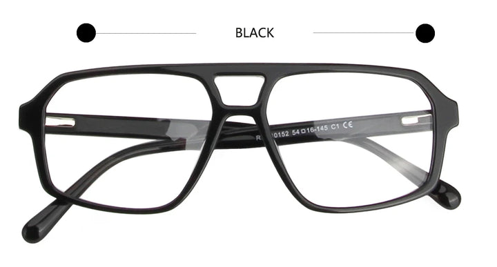 Esnbie Unisex Full Rim Pilot Acetate Eyeglasses RDA-10152