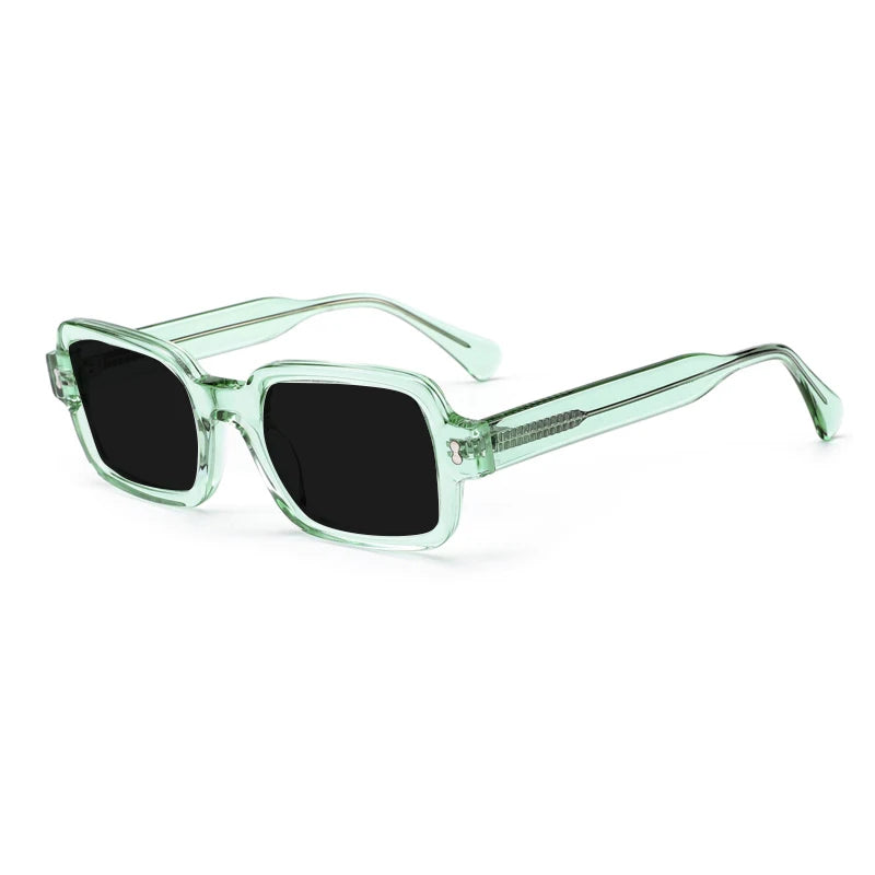 Gatenac Mens Full Rim Square Acetate Sunglasses Gxyj-1179 Sunglasses Gatenac Green  