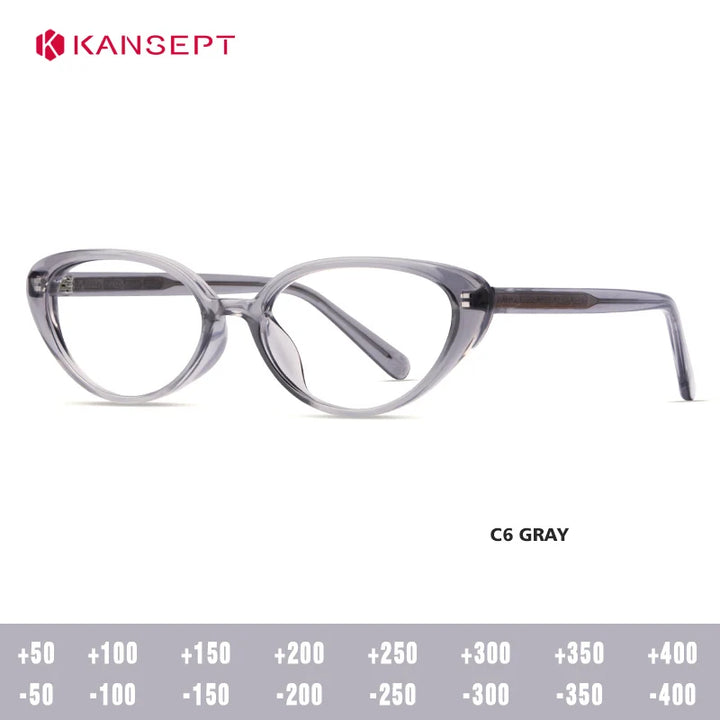 Kansept Women's Full Rim Oval Cat Eye Tr 90 Reading Glasses 455836