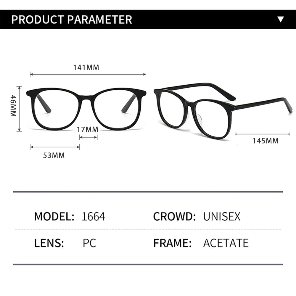 Hdcrafter Unisex Full Rim Oval Square Bamboo Wood Eyeglasses 41664 Full Rim Hdcrafter Eyeglasses