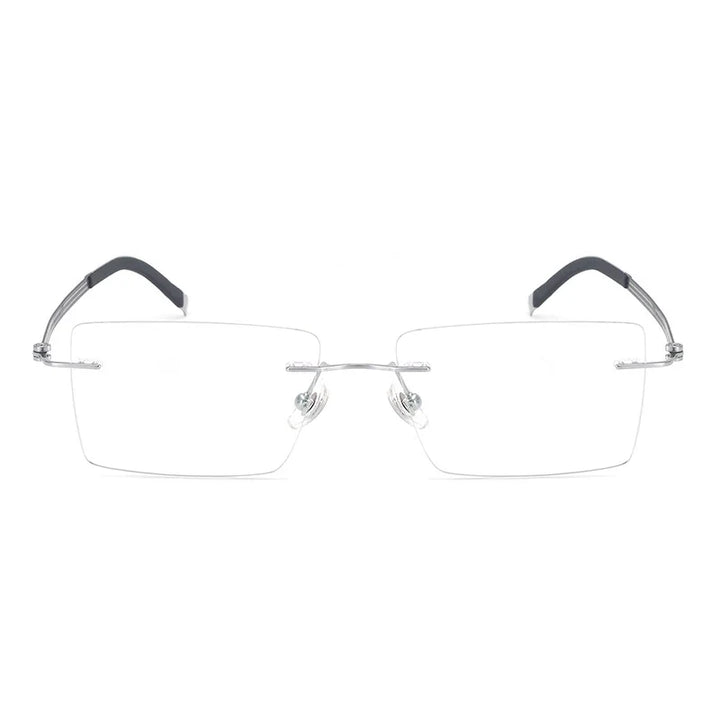 Bclear Men Rimless Square Titanium Eyeglasses MY-6066