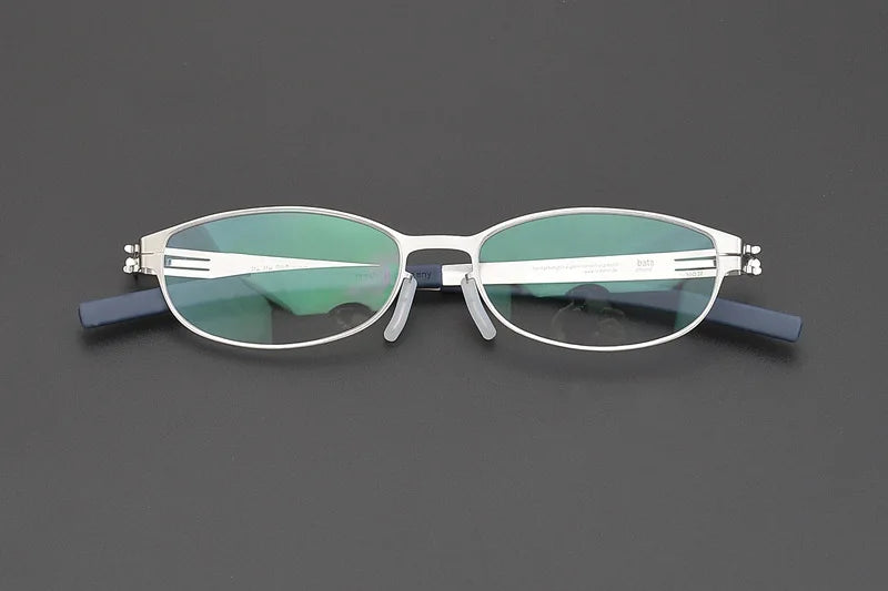 Momoja Women's Full Rim Oval Screwless Temple Alloy Eyeglasses 721007