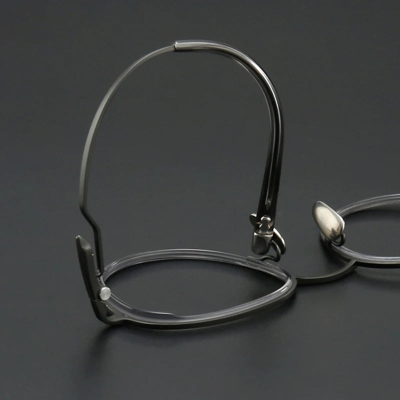 Muzz SH0075 unisex round titanium acetate prescription eyeglasses — view 9