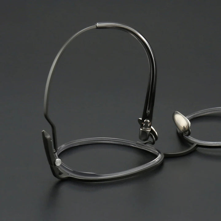 Muzz SH0075 unisex round titanium acetate prescription eyeglasses — view 9
