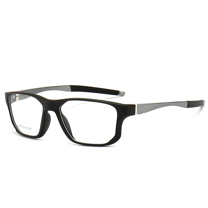 Muzz 58550 men's square sports TR-90 prescription eyeglasses — view 13