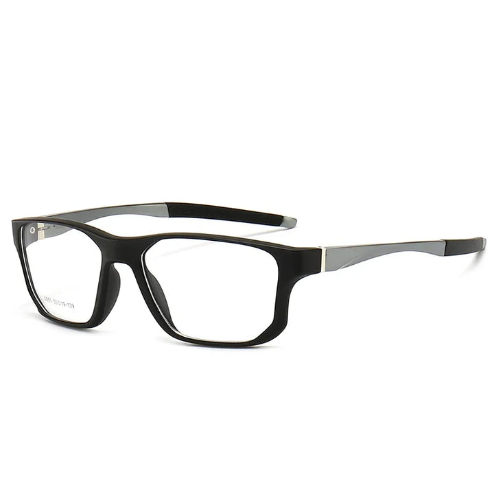 Muzz 58550 men's square sports TR-90 prescription eyeglasses — view 13