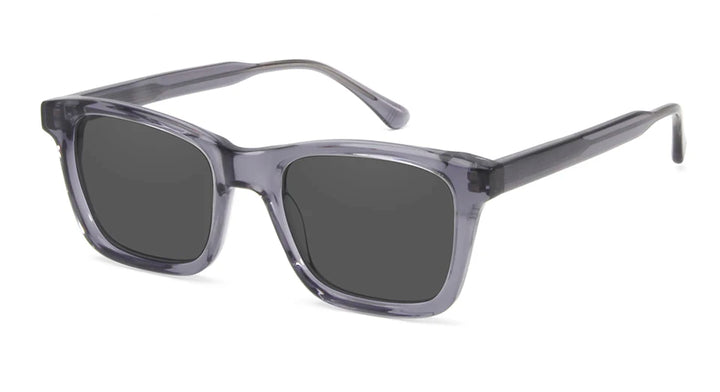 Esnbie Unisex Full Rim Square Brow Line Acetate Sunglasses 220931