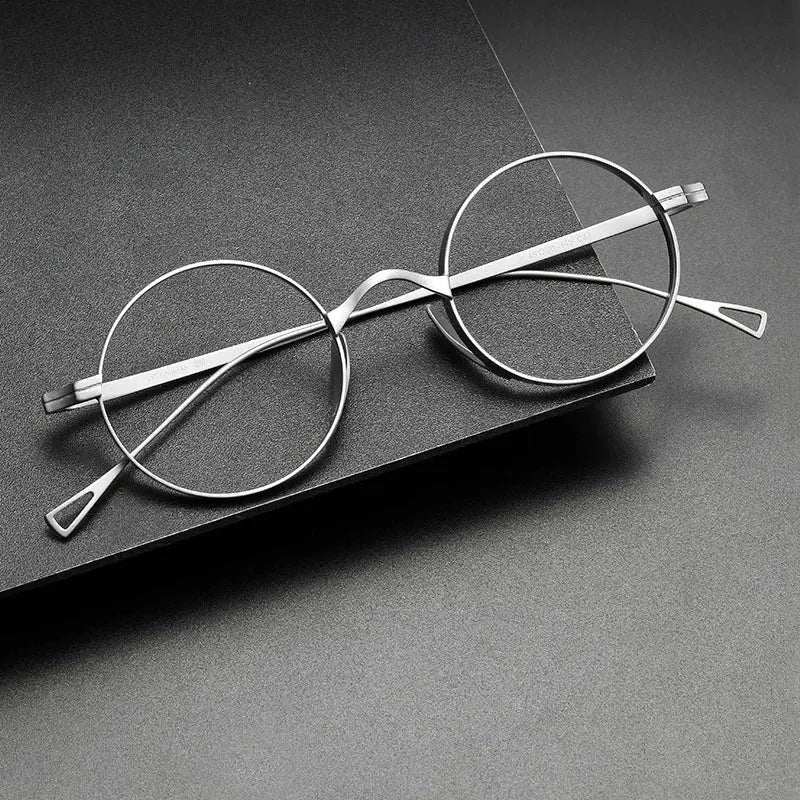 Gmei 410211 Women's Full Rim Round Titanium Frames FuzWeb