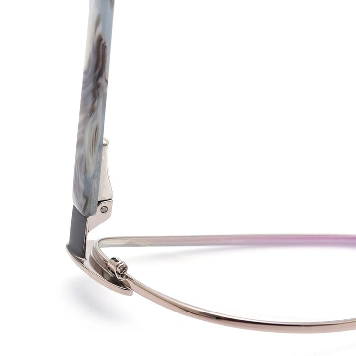 Muzz 76827 women's cat eye alloy prescription eyeglasses — view 9
