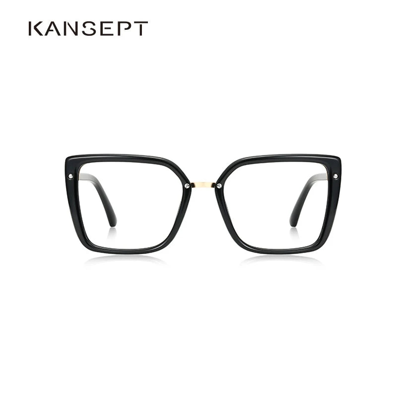 Kansept Women's Full Rim Square Polycarbonate Eyeglasses 2224 Full Rim Kansept   