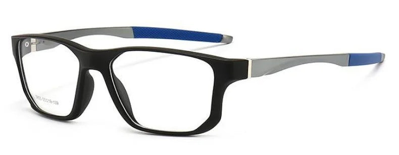 Muzz 58550 men's square sports TR-90 prescription eyeglasses — view 11